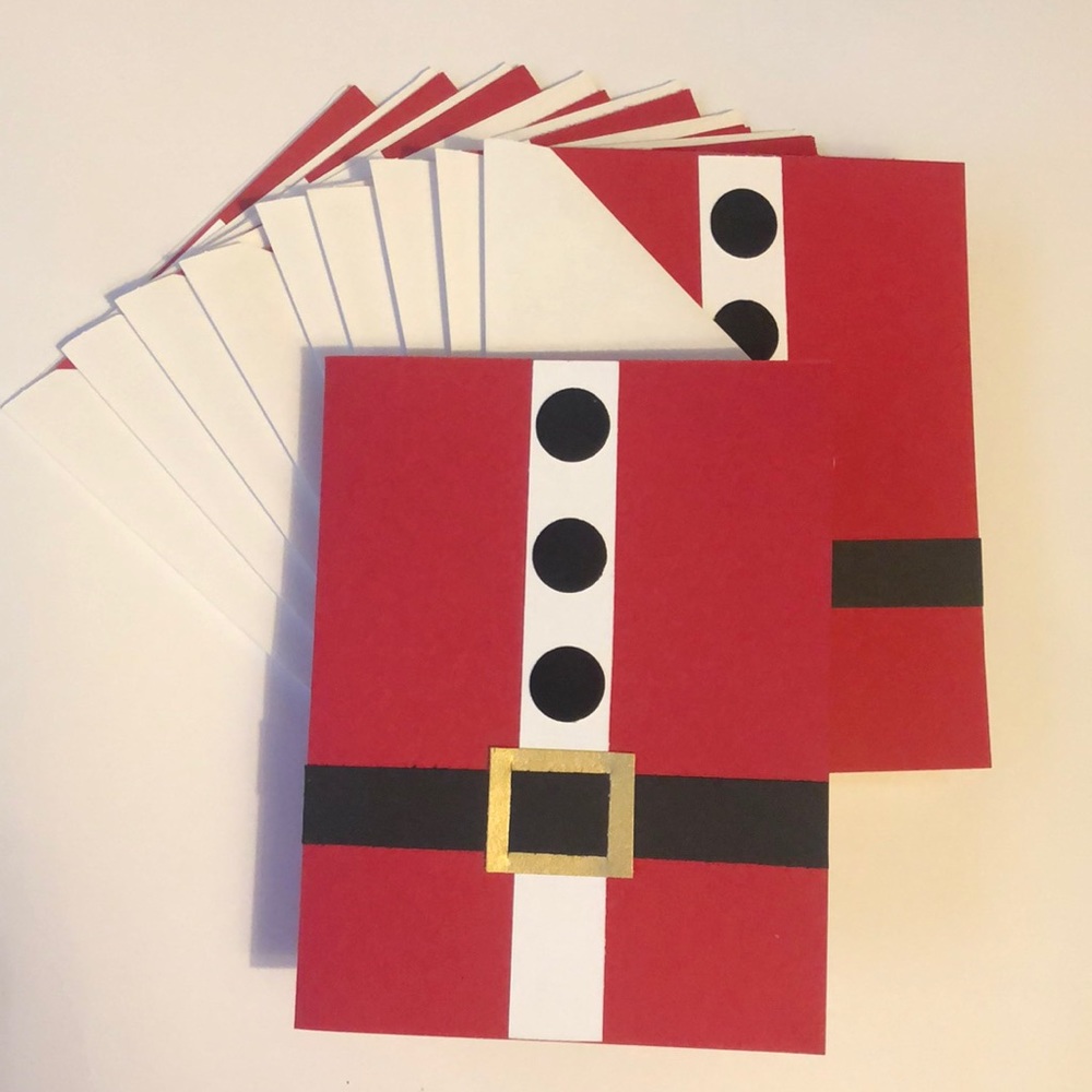 Set of 10 Hand-Made Christmas Cards with envelopes. - Picture 1 of 1